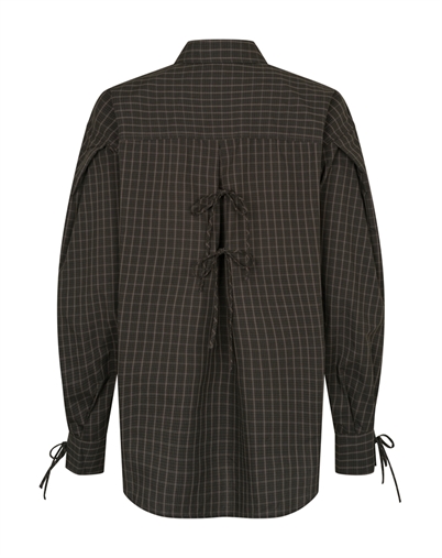 Mbym - Palmila-M Skjorte - Black Brown Check